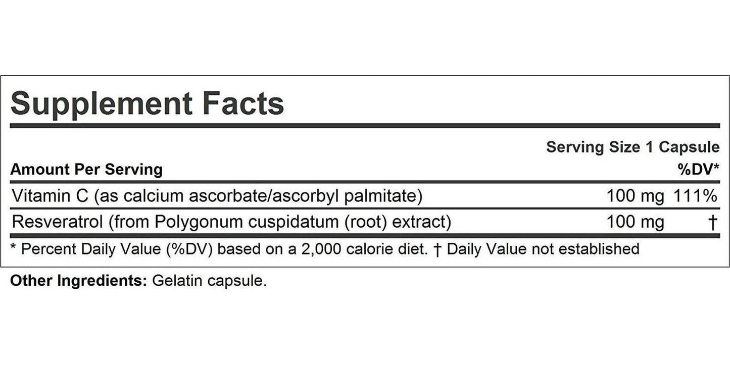 Andrew Lessman Resveratrol-100-60 Capsules – Red Wine's Beneficial, Naturally Occurring Anti-oxidant, Without Alcohol. Supports Body Tissues, Organs, Cardiovascular, Nervous Systems. No Additives
