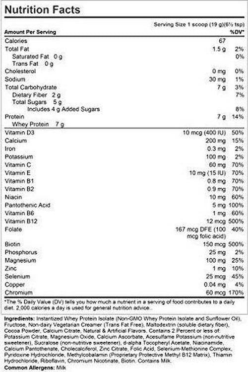 Andrew Lessman Secure Whey Complete Meal Replacement - Chocolate 30 Servings Only 67 Calories, 7 Grams Whey Protein, Vitamins/Minerals, Low-Fat, Nutritious, Delicious, Mixes Instantly