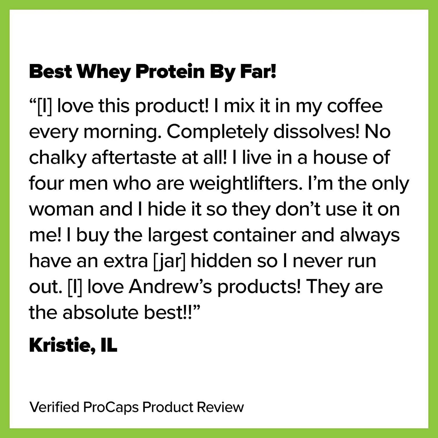 Andrew Lessman Ultimate Whey Protein Isolate 25 Servings – Supports Workout Recovery and Lean Muscle Non-GMO, No Added Flavors, Fat-Free, Sugar-Free, Sweetener-Free, Certified Kosher. No Additives