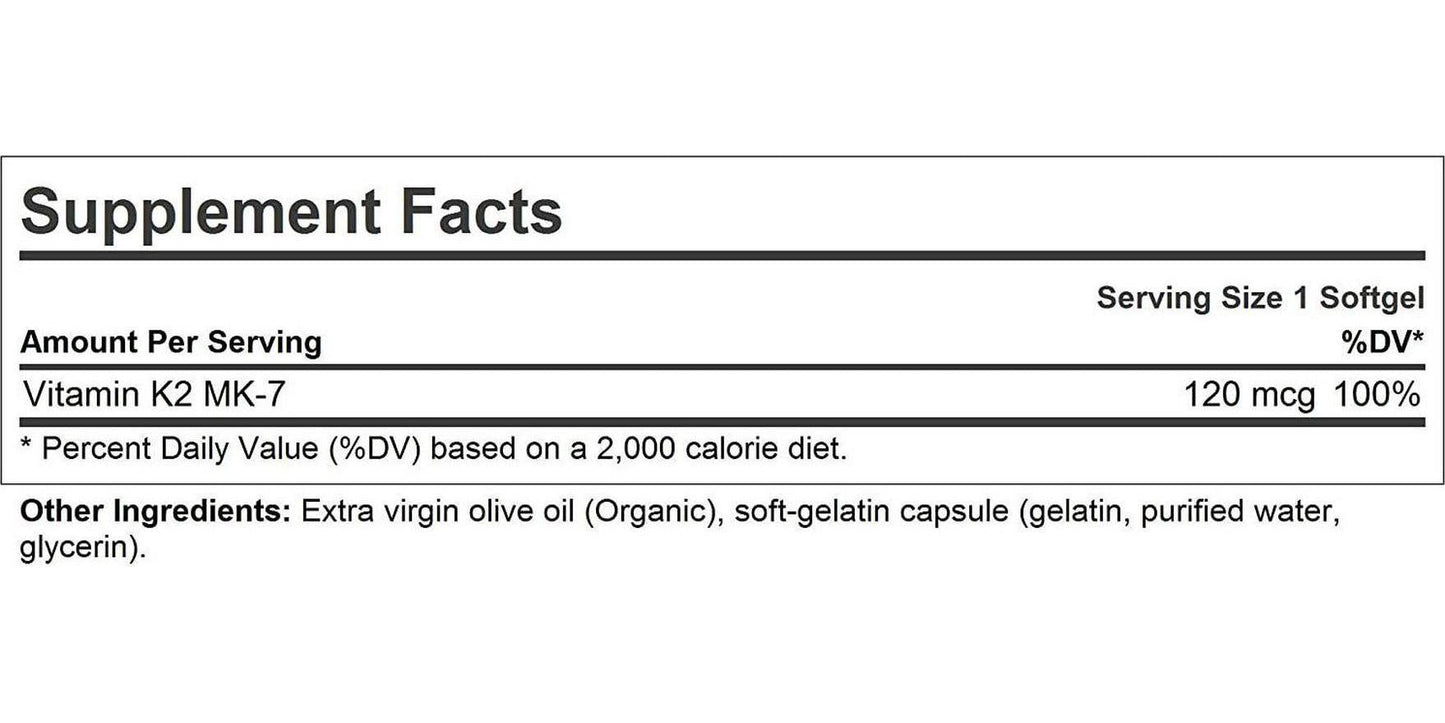 Andrew Lessman Vitamin K2 MK-7 120, 60 Softgels