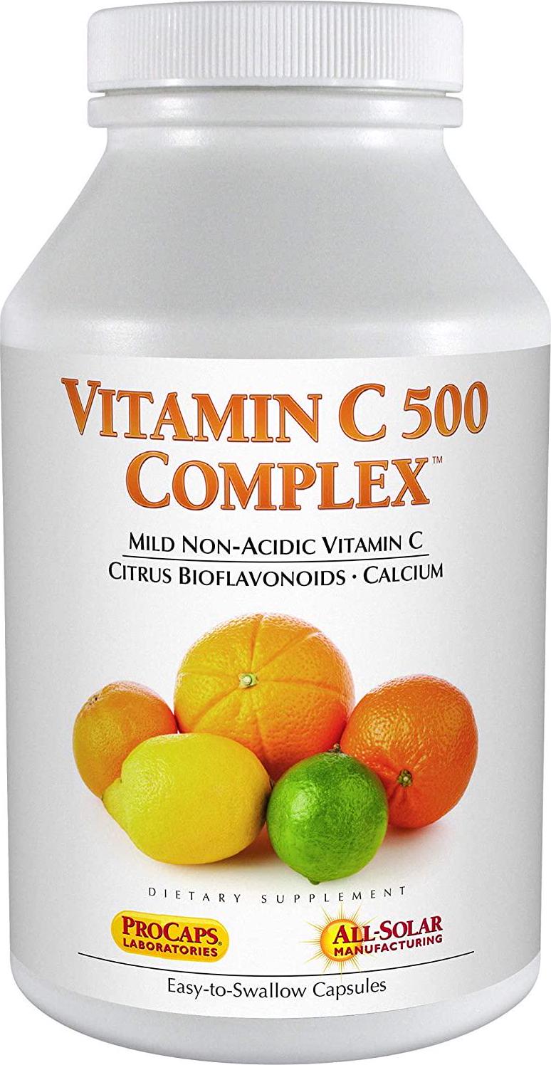 Andrew Lessman Vitamin C 500 Complex 180 Capsules Non-Acidic Vitamin C Plus Citrus Bioflavonoids for Immune System and Anti-Oxidant Support, No Stomach Upset, Small Easy to Swallow Capsules