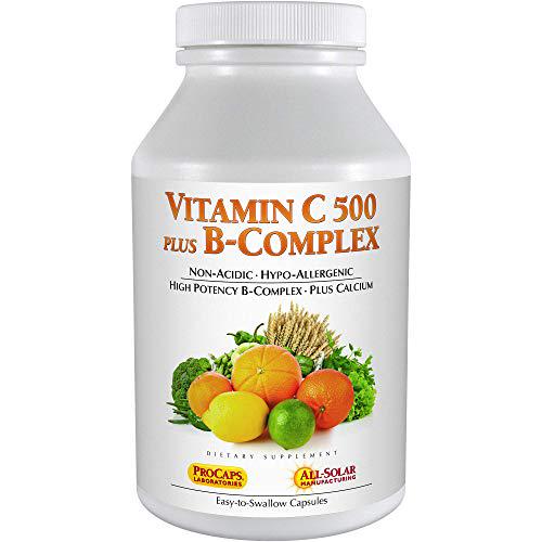 Andrew Lessman Vitamin C 500 Plus B-Complex 360 Capsules Non-Acidic Vitamin C Plus Citrus Bioflavonoids for Immune System and Anti-Oxidant Support. Easy-to-Swallow Capsules. No Additives
