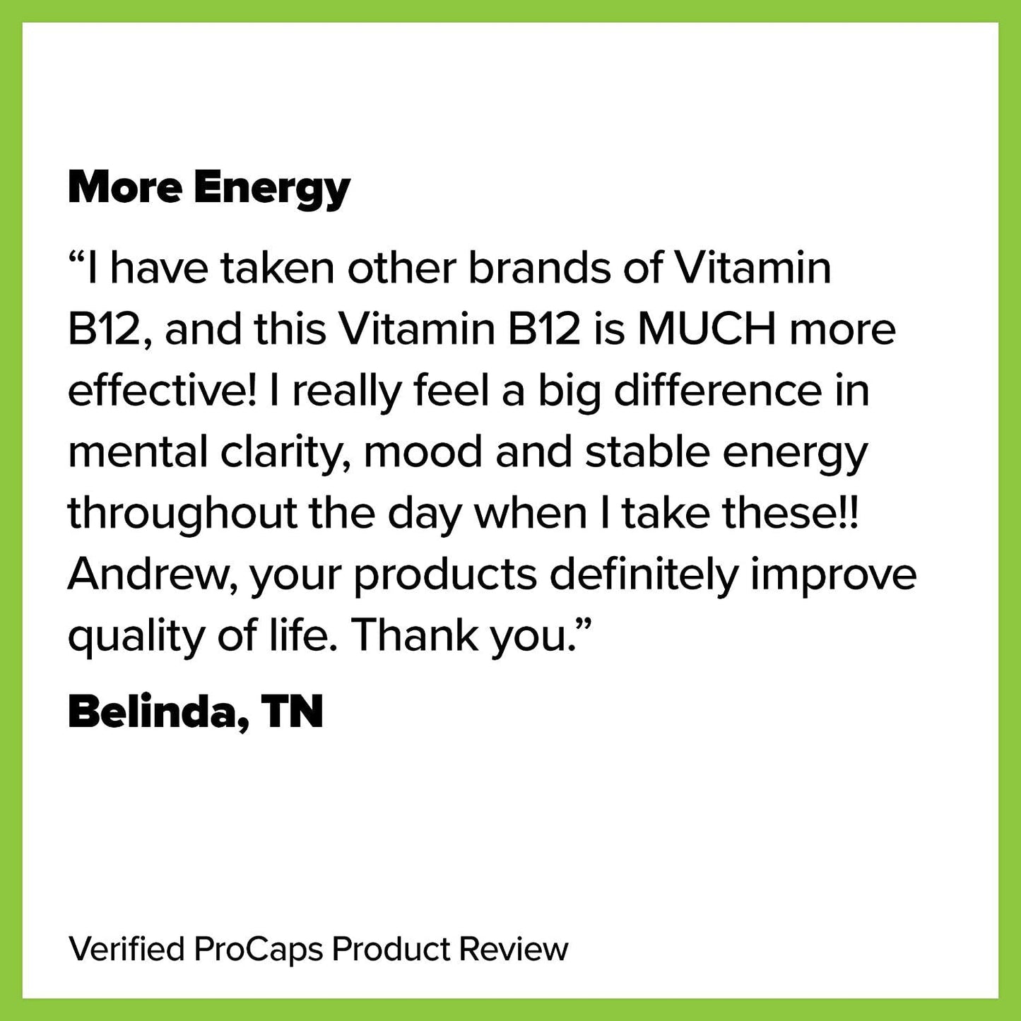 Andrew Lessman Vitamin B12 100 180 Capsules – Absorption-Protected Methylcobalamin (Natural Coenzyme Vitamin B12), Essential for Energy and Stress Support, Plus B-Complex, Easy to Swallow Capsules