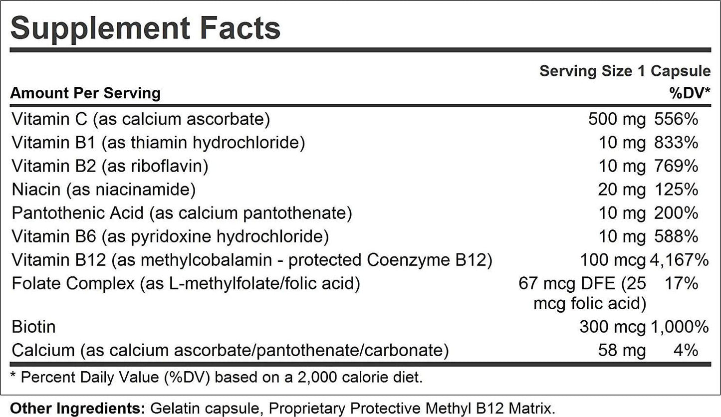 Andrew Lessman Vitamin C 500 Plus B-Complex 360 Capsules Non-Acidic Vitamin C Plus Citrus Bioflavonoids for Immune System and Anti-Oxidant Support. Easy-to-Swallow Capsules. No Additives