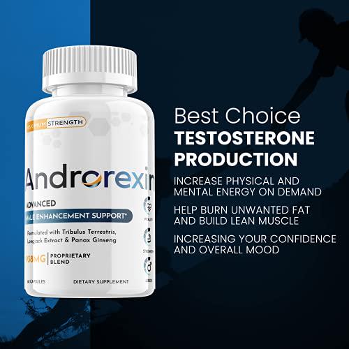 Androrexin Male Strength Support Pills Advanced Formula Supplement for Men (1 Pack)