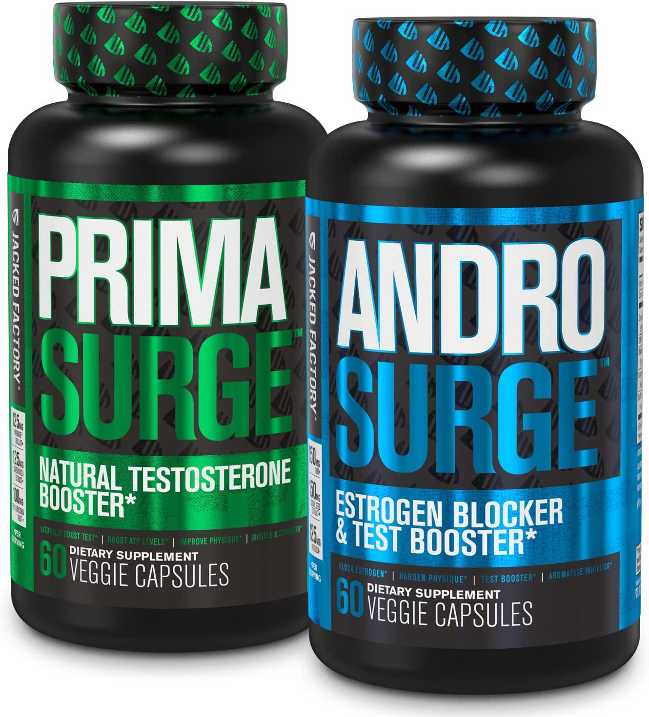 Androsurge Estrogen Blocker for Men, PRIMASURGE Testosterone Booster for Men