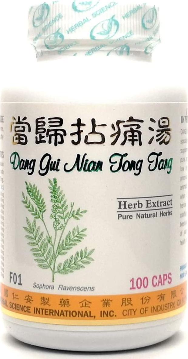 Angelica Joint Formula Dietary Supplement 500mg 100 Capsules (Dang GUI Nian Tong Tang) F01 100% Natural Herbs