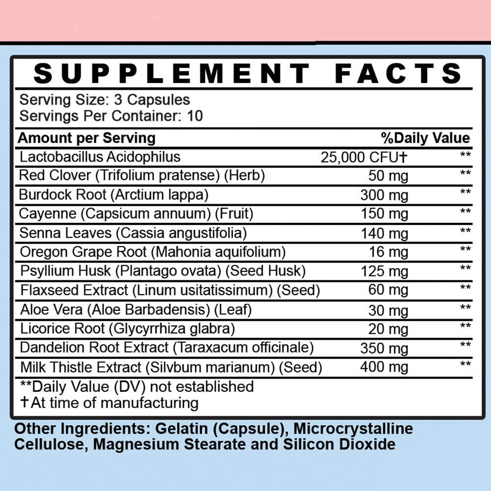 Angry Supplements 10 Day Happy Colon Cleanse, Detox for Men and Women, Infused w. Probiotics, Weight Loss and Diet Aid, All-Natural Clean Digestion (1-Bottle)