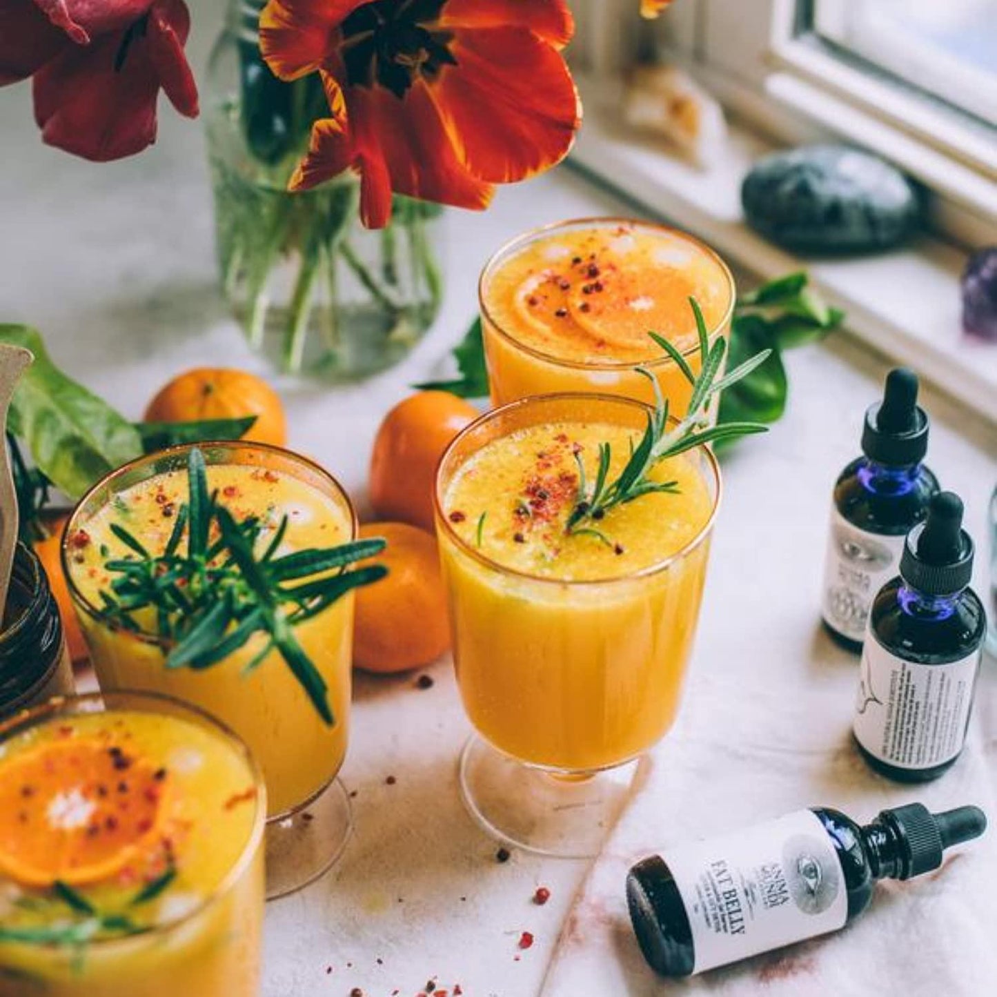 Anima Mundi Fat Belly Tonic - Liver Detox Support Tonic - Liquid Herbal Liver and Gut Detox Tincture with Garcinia, Green Coffee + Turmeric (2oz / 60ml)