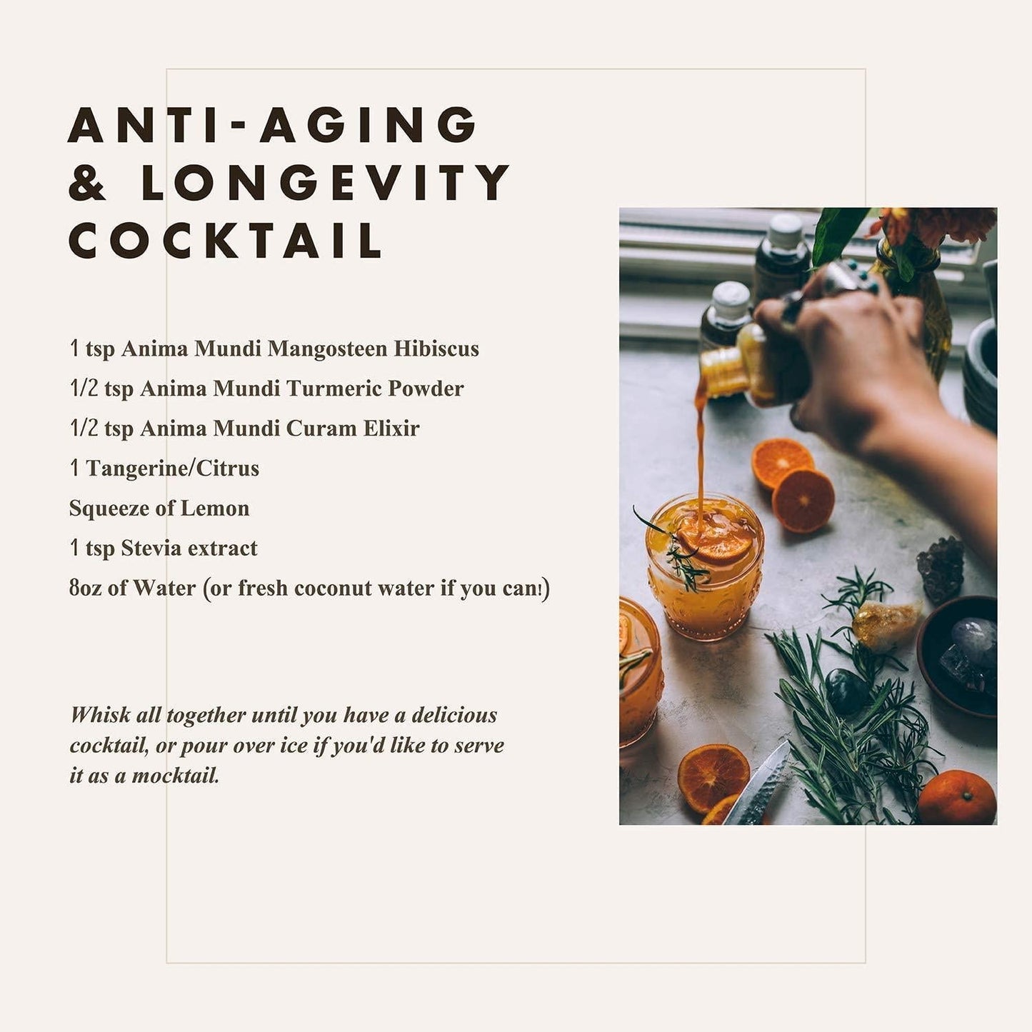 Anima Mundi Mangosteen Hibiscus Beauty Tonic - Organic Mangosteen Fruit Powder with Hibiscus Flower - Contains Naturally-Occurring Vitamin C from Mangosteen for Skin and Immune Support (4oz / 113g)