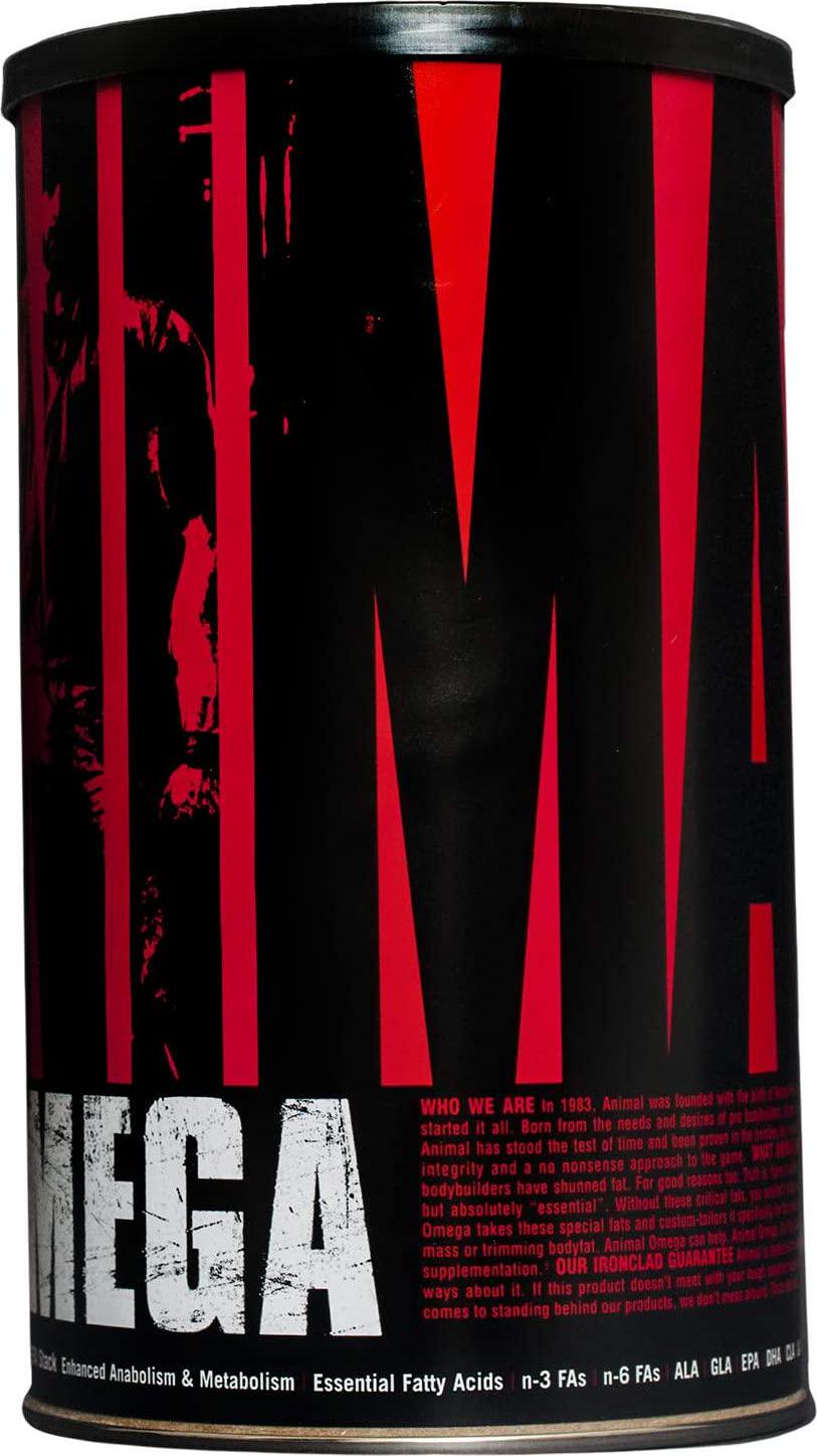 Animal Omega - Omega 3 6 Supplement - Fish Oil, Flaxseed Oil, Salmon Oil, Cod Liver, Herring, and more - 10 Sources of Omegas and EFAs - Full dose of EPA, DHA, CLA + Absorption Complex - 30 Day Pack