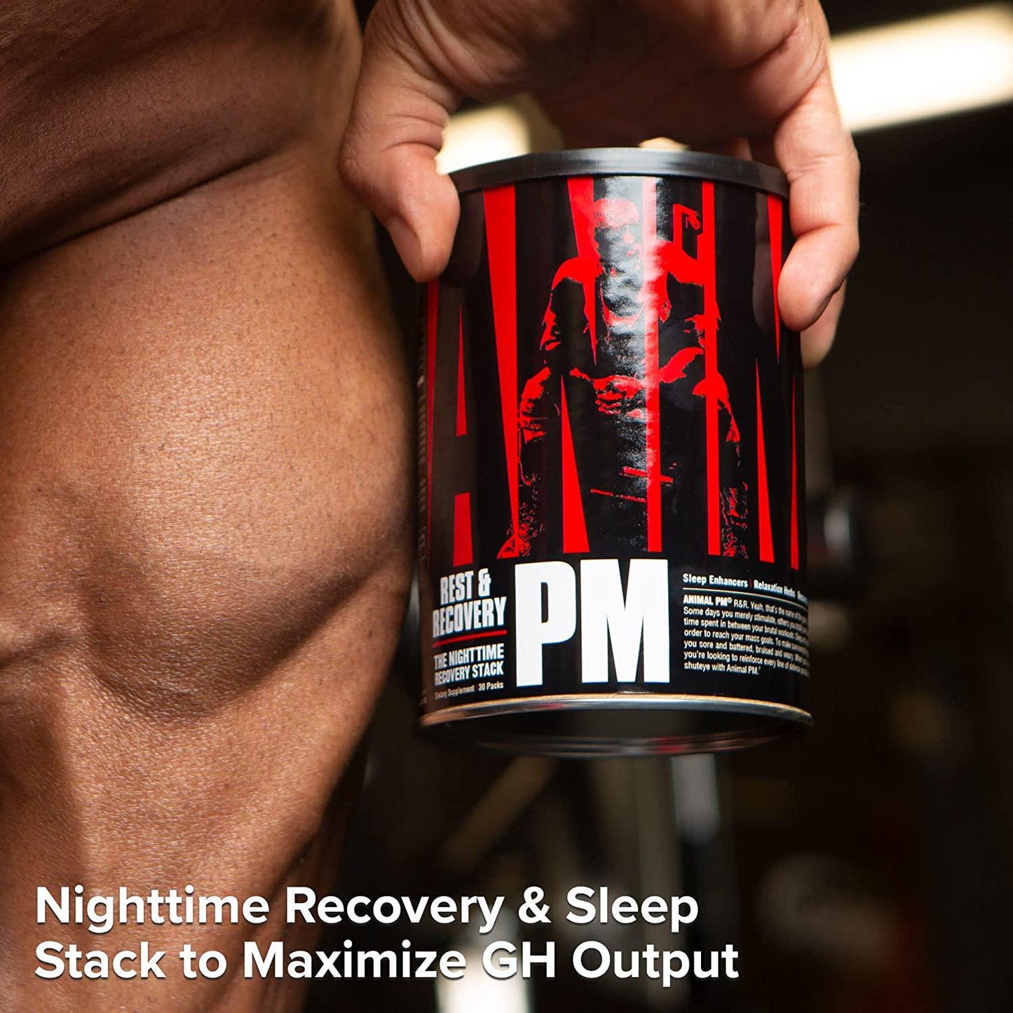 Animal PM - Zinc, Magnesium, Vitamin B6 - GBA + AKG - Immune and Recovery Complex - Sleep and Relaxation Complex - Night time Anabolic Recovery Stack - 30 Night Supply