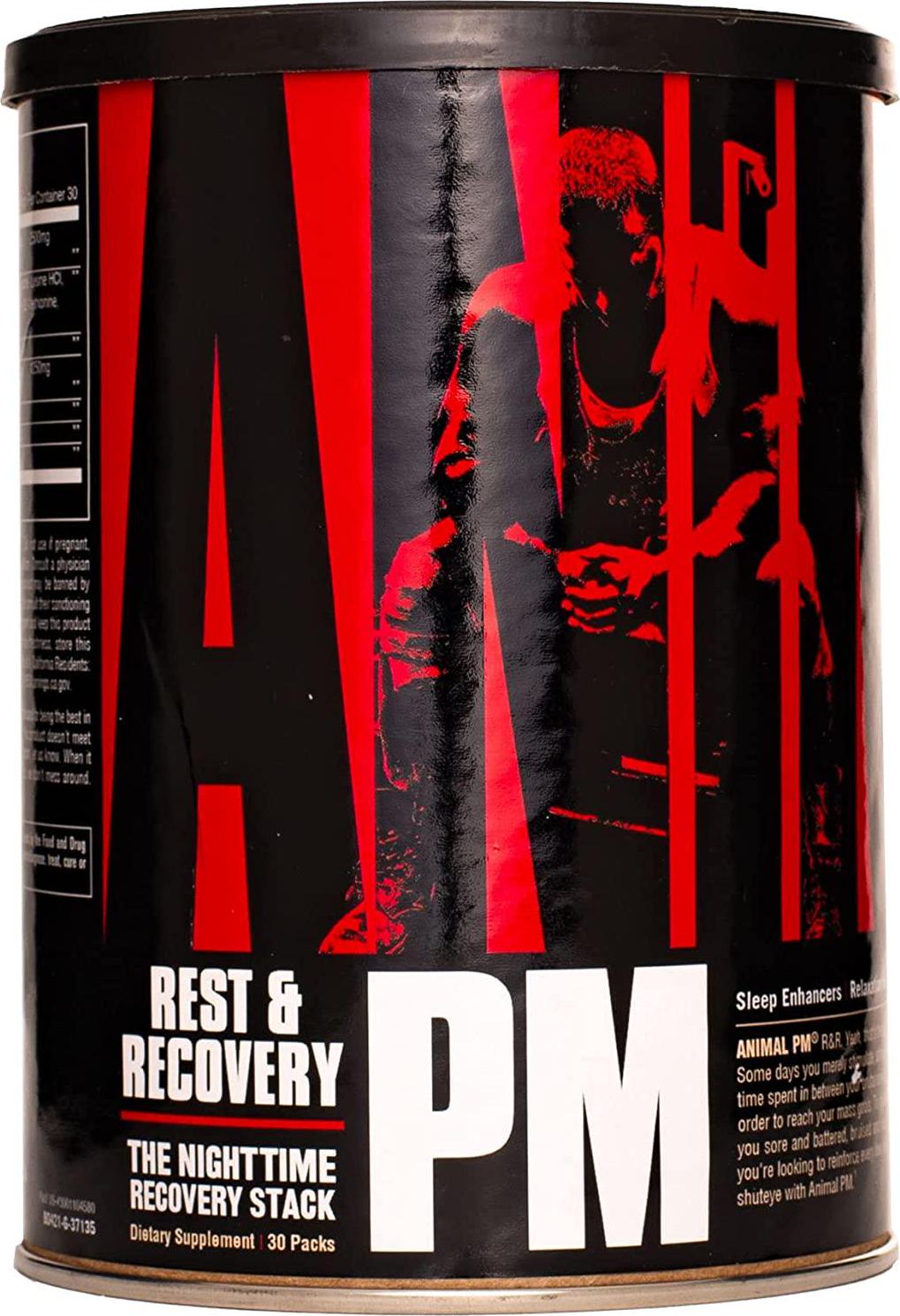 Animal PM - Zinc, Magnesium, Vitamin B6 - GBA + AKG - Immune and Recovery Complex - Sleep and Relaxation Complex - Night time Anabolic Recovery Stack - 30 Night Supply