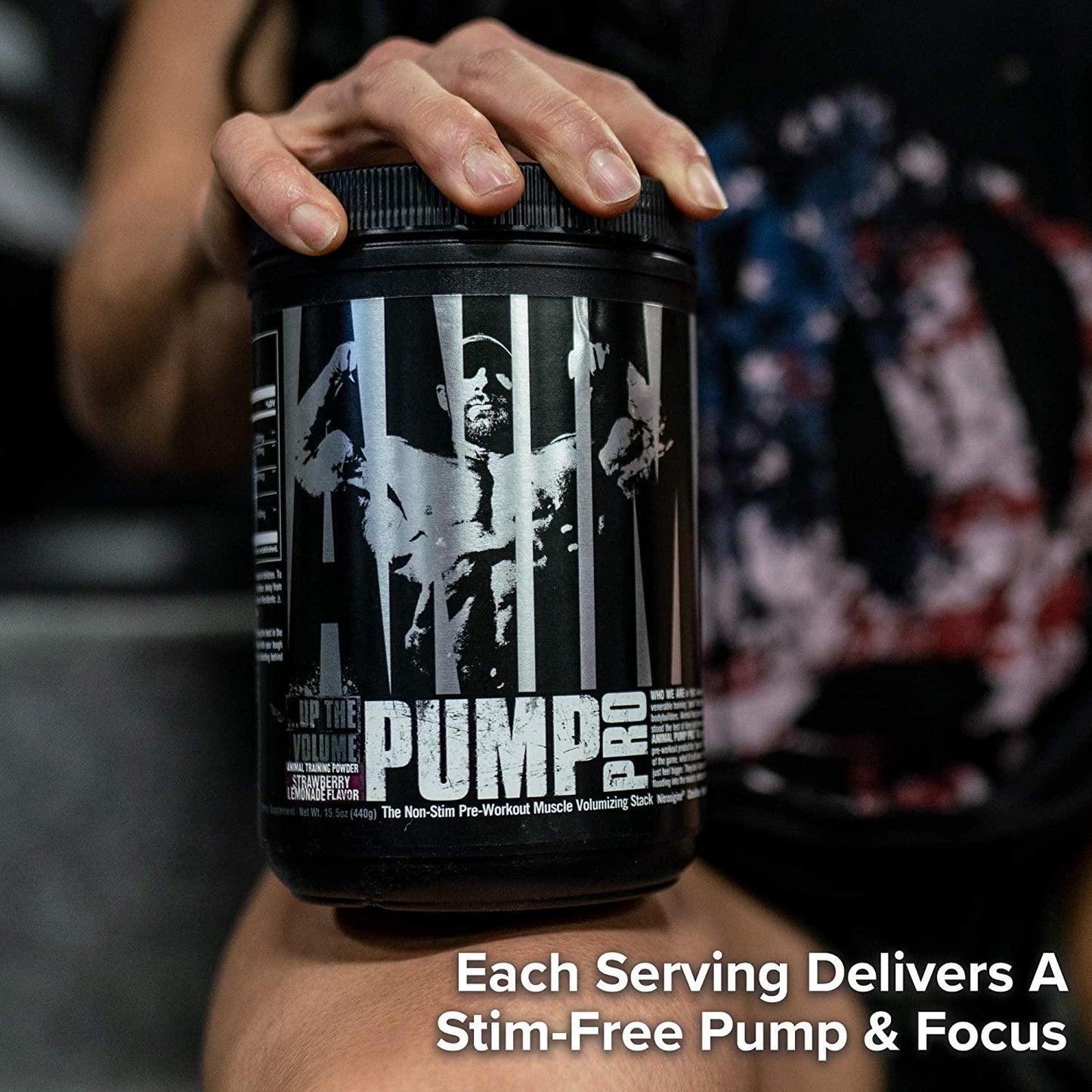Animal Pump Pro Powder Non Stimulant Preworkout Pump and Cell volumization with Added Sea Salt for Electrolytes 20 Servings - Strawberry Lemonade