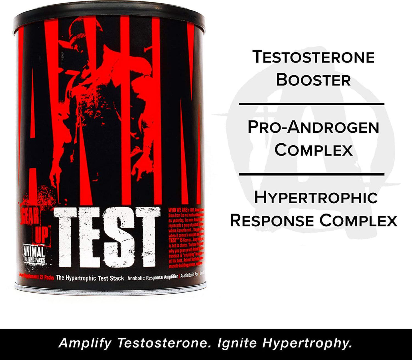Animal Test Testosterone Booster For Men Arachidonic Acid, Yohimbe Bark, Trans Resveratrol, Cissus Quadrangularis Convenient All-in-one Packs for Strength Athletes and Bodybuilders 21 Day Cycle