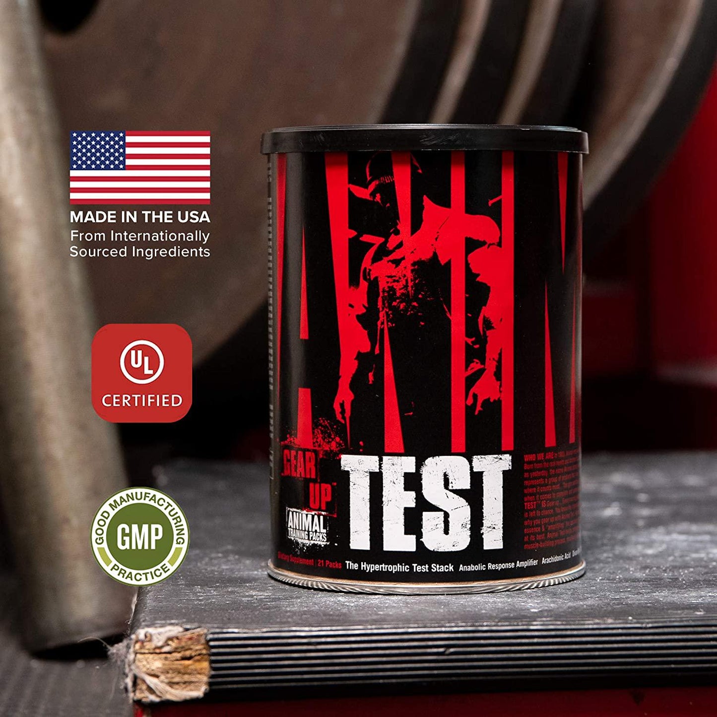 Animal Test Testosterone Booster For Men Arachidonic Acid, Yohimbe Bark, Trans Resveratrol, Cissus Quadrangularis Convenient All-in-one Packs for Strength Athletes and Bodybuilders 21 Day Cycle