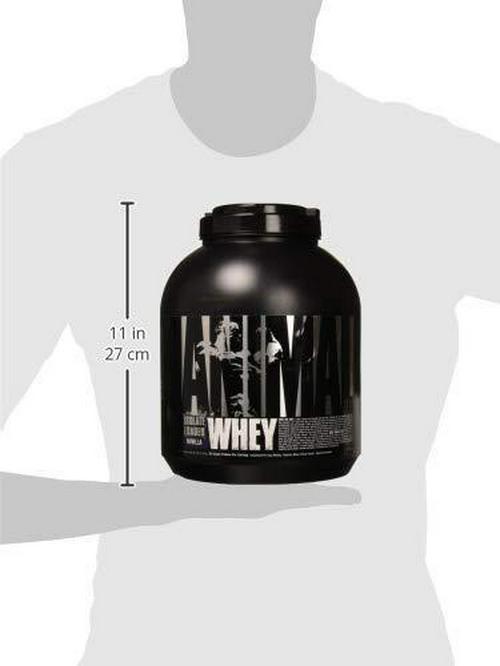 Animal Whey Isolate Whey Protein Powder Isolate Loaded for Post Workout and Recovery Low Sugar with Highly Digestible Whey Isolate Protein - Vanilla - 4 Pounds