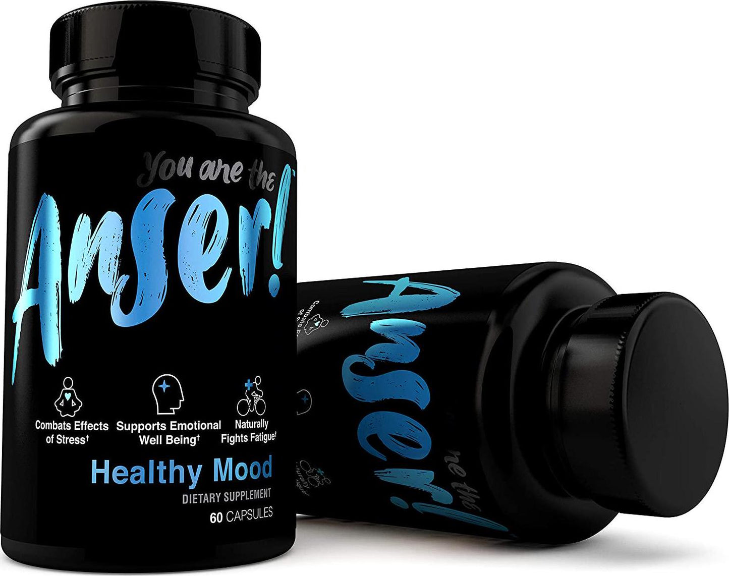 Anser Healthy Mood - with Rhodiola and Cordyceps to Promote a Healthy Stress Response and Emotional Well Being - Naturally Fights Fatigue Reduction - Caffeine and Stimulant Free- 60 Servings by Tia Mowry