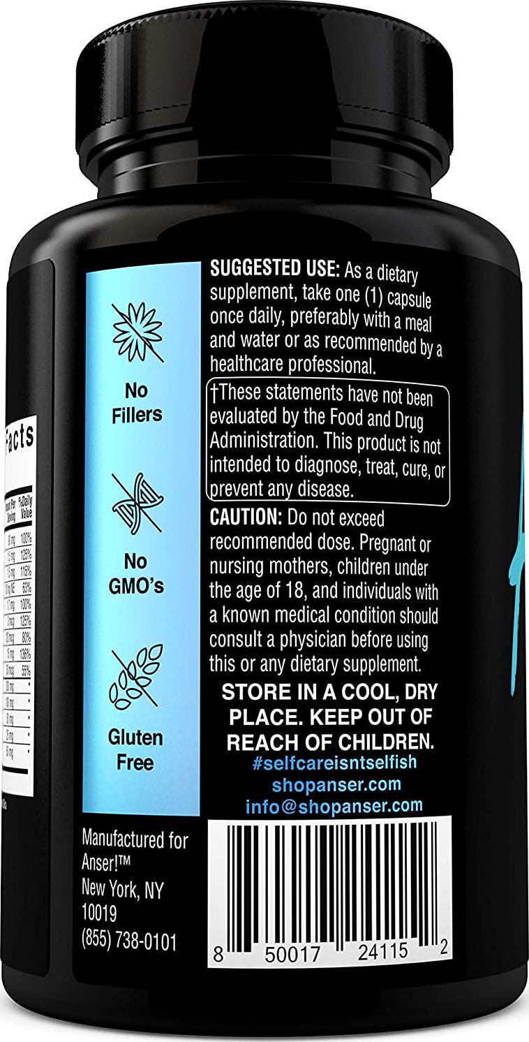 Anser Healthy Mood - with Rhodiola and Cordyceps to Promote a Healthy Stress Response and Emotional Well Being - Naturally Fights Fatigue Reduction - Caffeine and Stimulant Free- 60 Servings by Tia Mowry