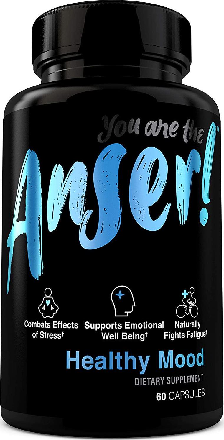 Anser Healthy Mood - with Rhodiola and Cordyceps to Promote a Healthy Stress Response and Emotional Well Being - Naturally Fights Fatigue Reduction - Caffeine and Stimulant Free- 60 Servings by Tia Mowry