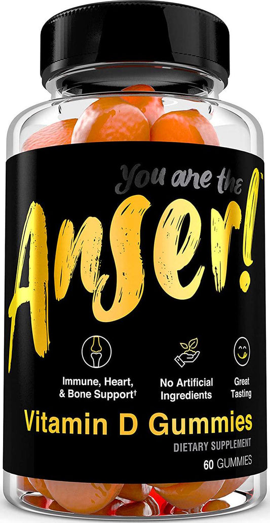 Anser Vitamin D3 Gummies for Immune Support - Great Tasting Supplement for Healthy Heart and Bone Support - Gummy Supplement for Adults and Kids - No Artificial Ingredients - 30 Servings by Tia Mowry