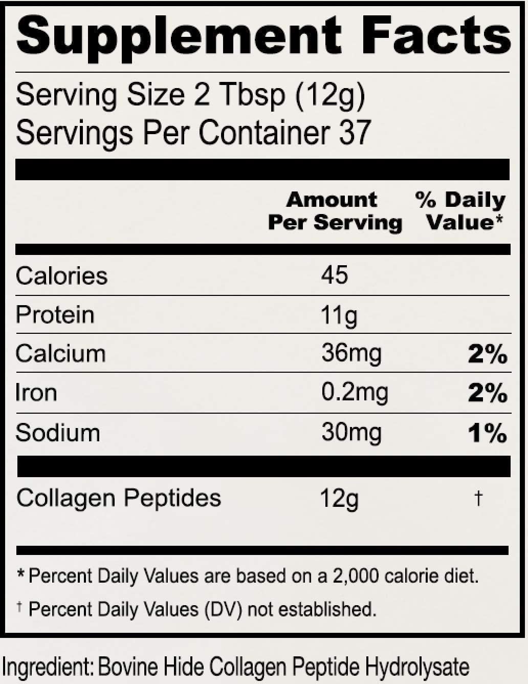 Anthony's Collagen Peptide Powder, 1Lb, Pure Hydrolyzed, Gluten Free, Keto and Paleo Friendly