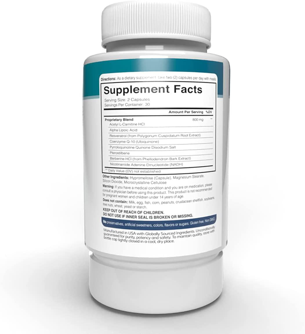 Anti-Aging Formula Scientifically Proven - Promotes Cell Rejuvenation and Activates SirT1 Longevity Gene - Slows Aging With Powerful Vitamins and ResVinol - Maintains Organ Health - Stay Vibrantly Young