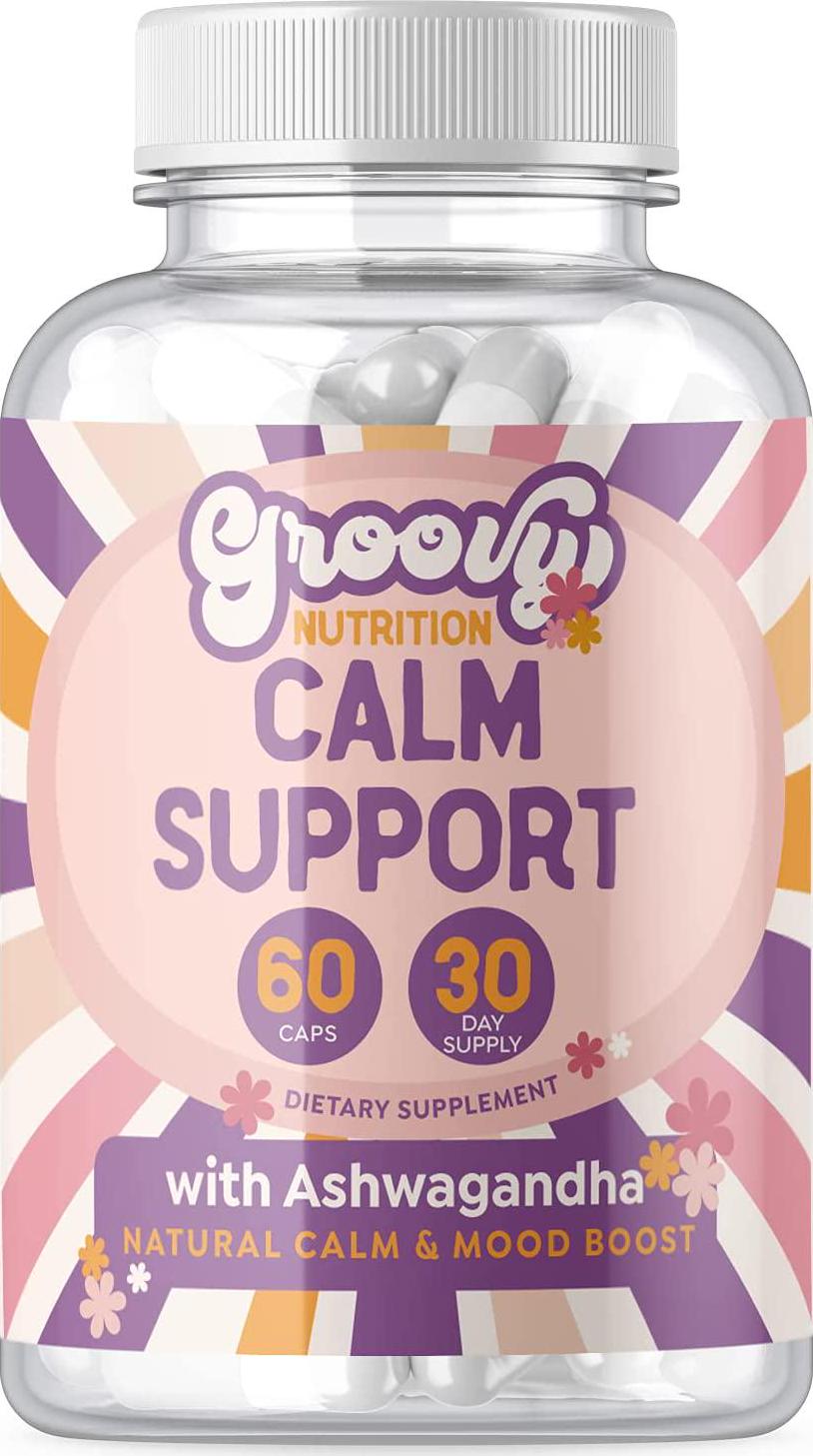 Anti Anxiety Supplements for Stress Relief, Mood Boost, Antidepressant, Natural Calm with 5HTP, Ashwagandha Extract, GABA │60 Non GMO Happy Pills and Serotonin Supplement