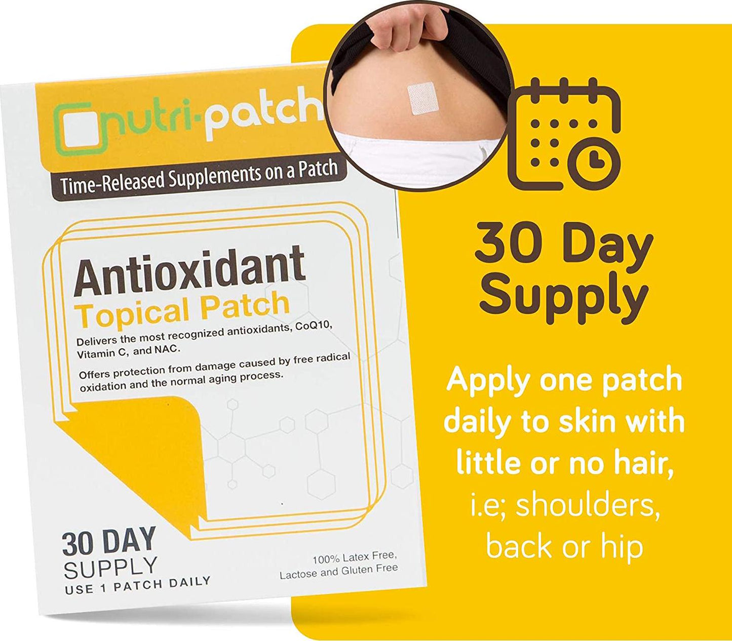 Antioxidant Topical Nutrients in a Patch from NUTRI-PATCH