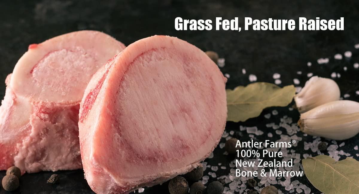 Antler Farms - 100% Pure New Zealand Bone and Marrow, 180 Capsules, 750mg - Grass Fed, Pasture Raised Whole Bone Extract, Healthy Essential Fats, Stem Cells, Collagen, Calcium, Phosphorus and Minerals