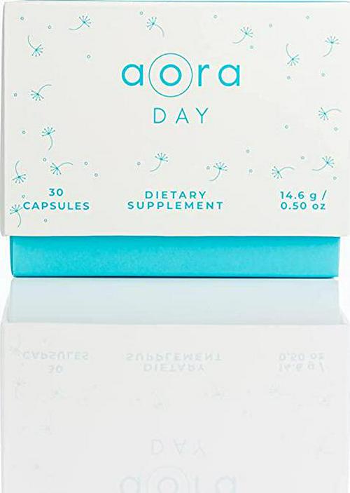 Aora Day Natural Immune Support Supplements – Clinically Proven Energy Booster Supplement – Saffron, Magnesium, Rhodiola Rosea, Vitamin B6 and Ashwagandha – 30 Capsules (1 Month)