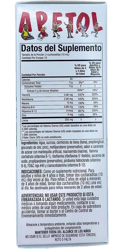 Apetol Vitaminado para Niños Vitamins fo Kids