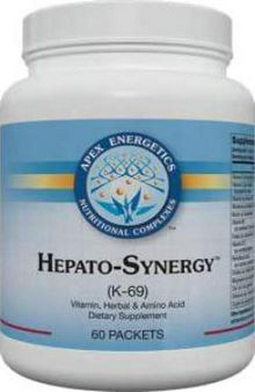 Apex Energetics Hepato-Synergy 60 Packets (K-69) integrates Four Complementary Formulas That are Each Designed to Help Support hepatic Detox