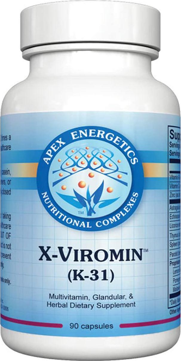 Apex Energetics -X-Viromin (K-31) 90 Capsules