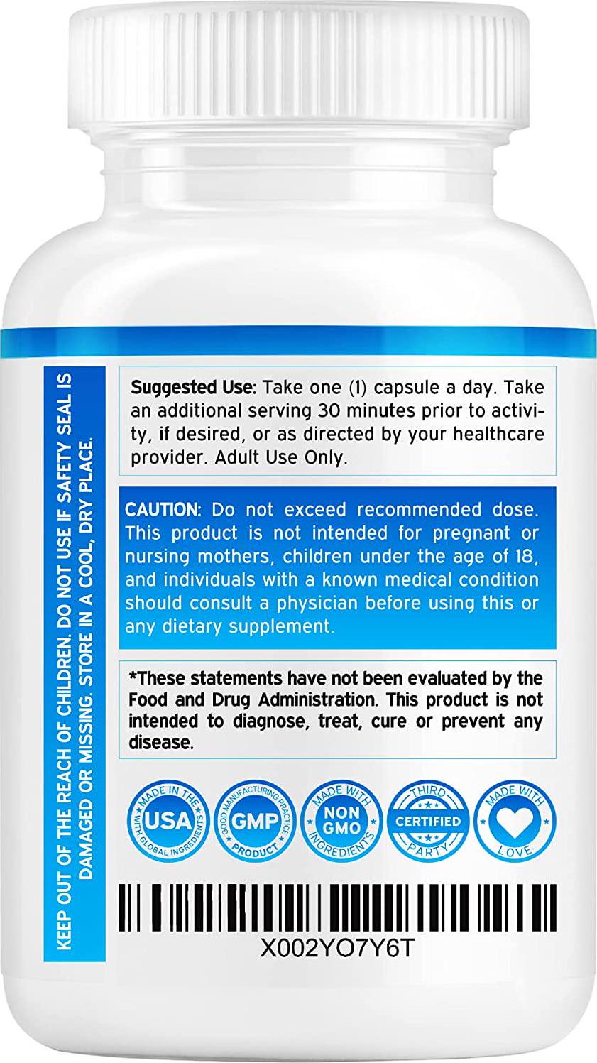 Apigenin Supplement 50mg Per Capsule (Powerful Bioflavonoid Found in Chamomile Tea for Relaxation, Sleep, and Mood) Made and Tested in The USA - Zero Fillers - Gluten Free and Non-GMO,60 Capsules
