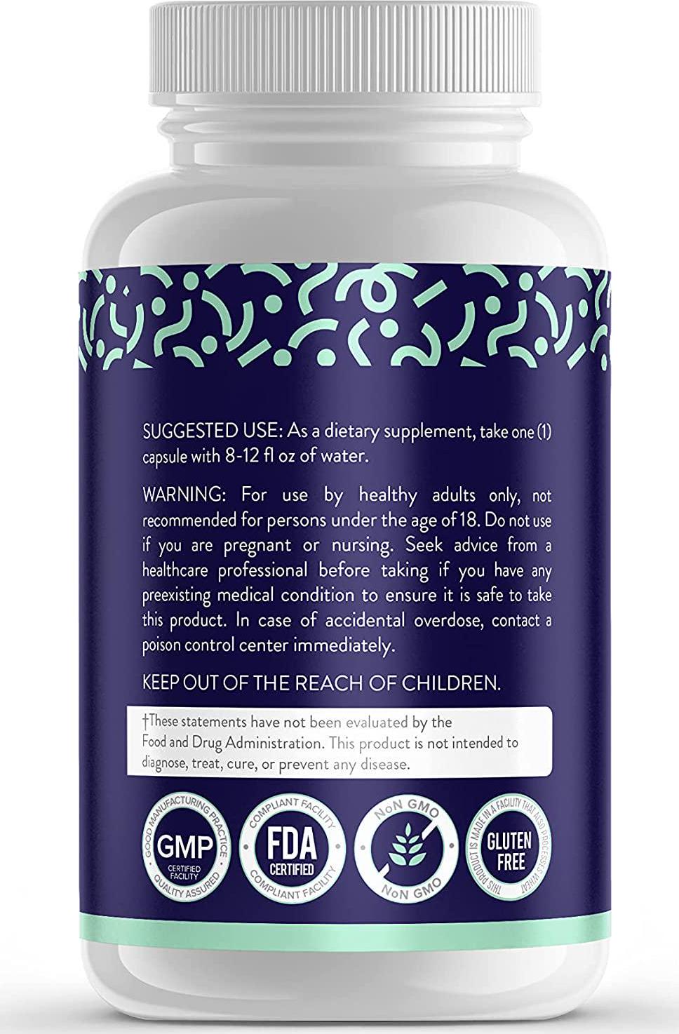 Apigenin Supplement with Magnesium L-Threonate, and L-Theanine - Sleep Support - Promotes Muscle Relaxation - Mood Enhancing - 90 Capsules - Made and Tested in The USA