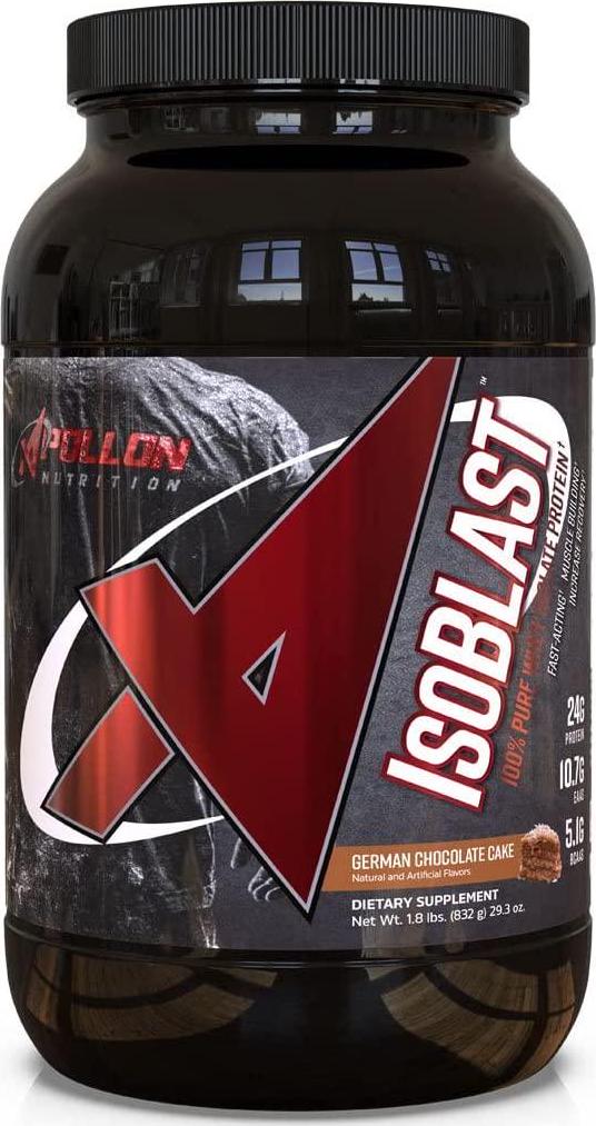 Apollon Isoblast | Isoblast - 100% Pure Whey Isolate Protein, Recovery, BCAA, EAA, Muscle Building | (German Chocolate)