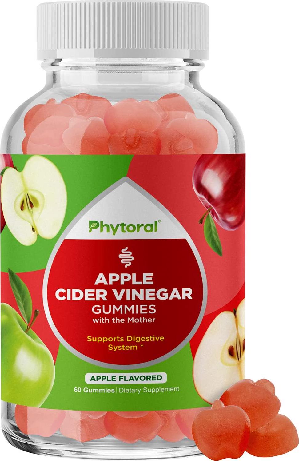 Apple Cider Vinegar Gummies with The Mother - ACV Gummies with Mother for Adults for Immune Support Digestion Gut Health and Energy Support Supplement - Apple Cider Vinegar Gummy Vitamins for Adults