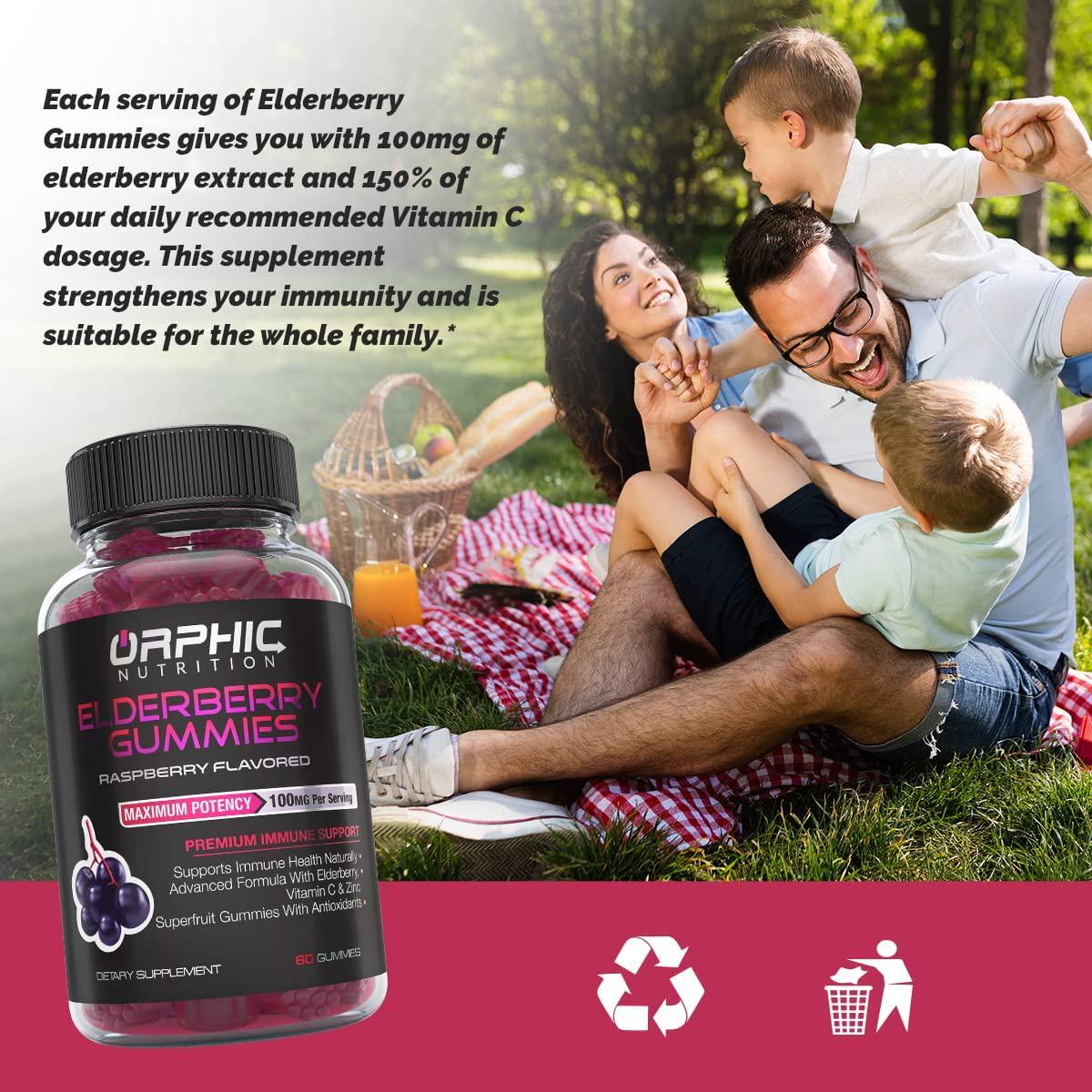 Apple Cider Vinegar Gummies + Elderberry Gummies - Formulated to Support Healthy Weight, Normal Energy Levels and Gut Health* - Immune System Support*