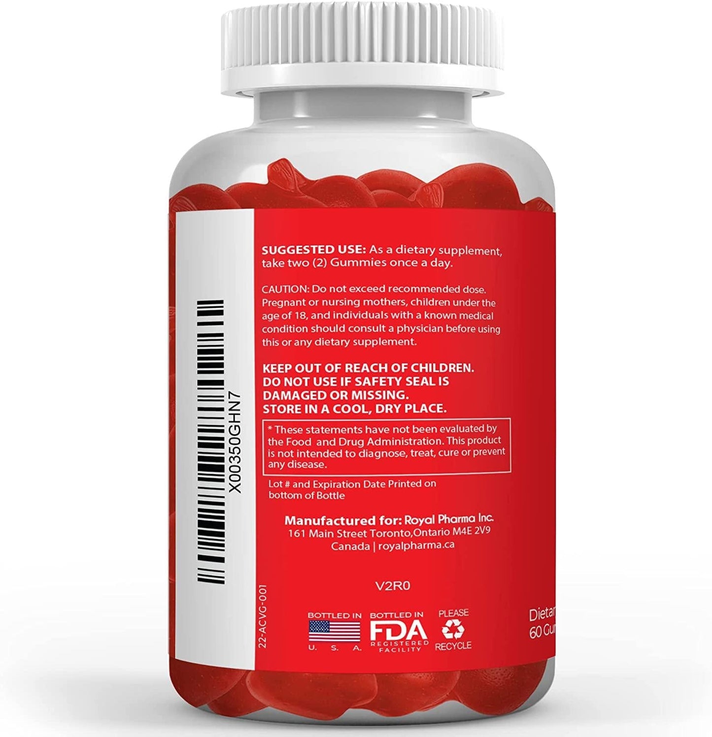 Apple Cider Vinegar Gummies 1000mg, Vitamins B9 and B12, Helps Weight Control and Detox, Beetroot and Pomegranate Extract, Provides Fast Energy Boost, Tastes Great (Count 60) (Pack of 1)