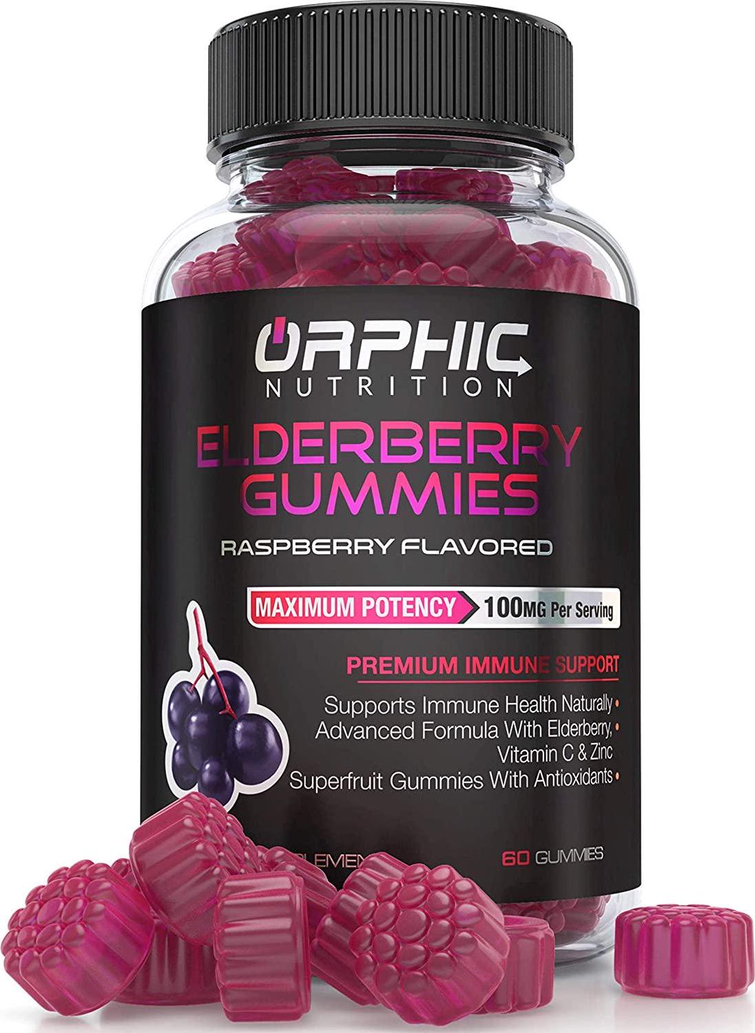 Apple Cider Vinegar Gummies + Elderberry Gummies - Formulated to Support Healthy Weight, Normal Energy Levels and Gut Health* - Immune System Support*
