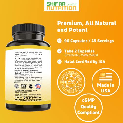 Apple Cider Vinegar Capsules for Women and Men by SHIFAA Nutrition - These Gluten Free Keto Pills Support Digestion, Metabolism and Immune System, Heart Health - Halal - 700 MG 45 Servings