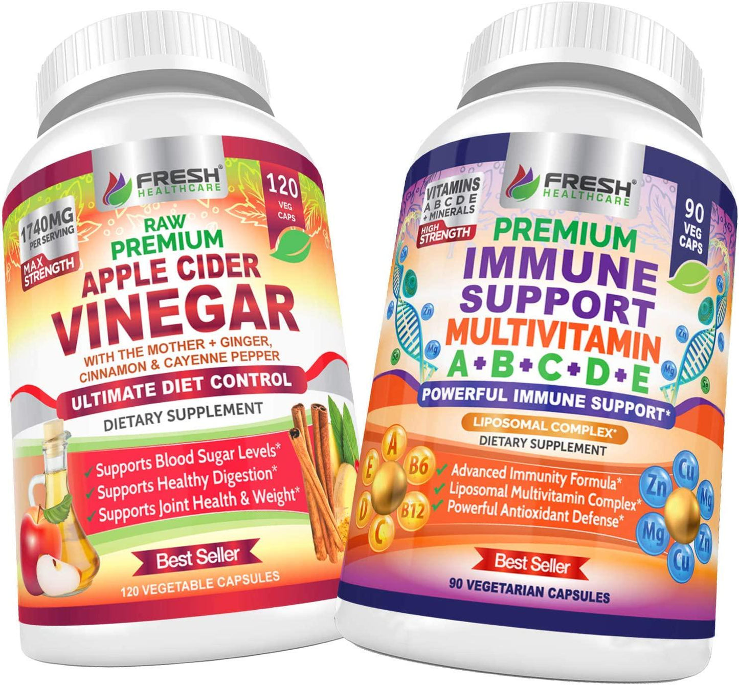 Apple Cider Vinegar and Immune Support Mutlivitamin Bundle