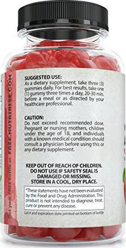 Apple Cider Vinegar Gummies with The Mother: High Potency 1500 mg - Supports Weight Management for Women and Men, Digestive and Wellness Formula