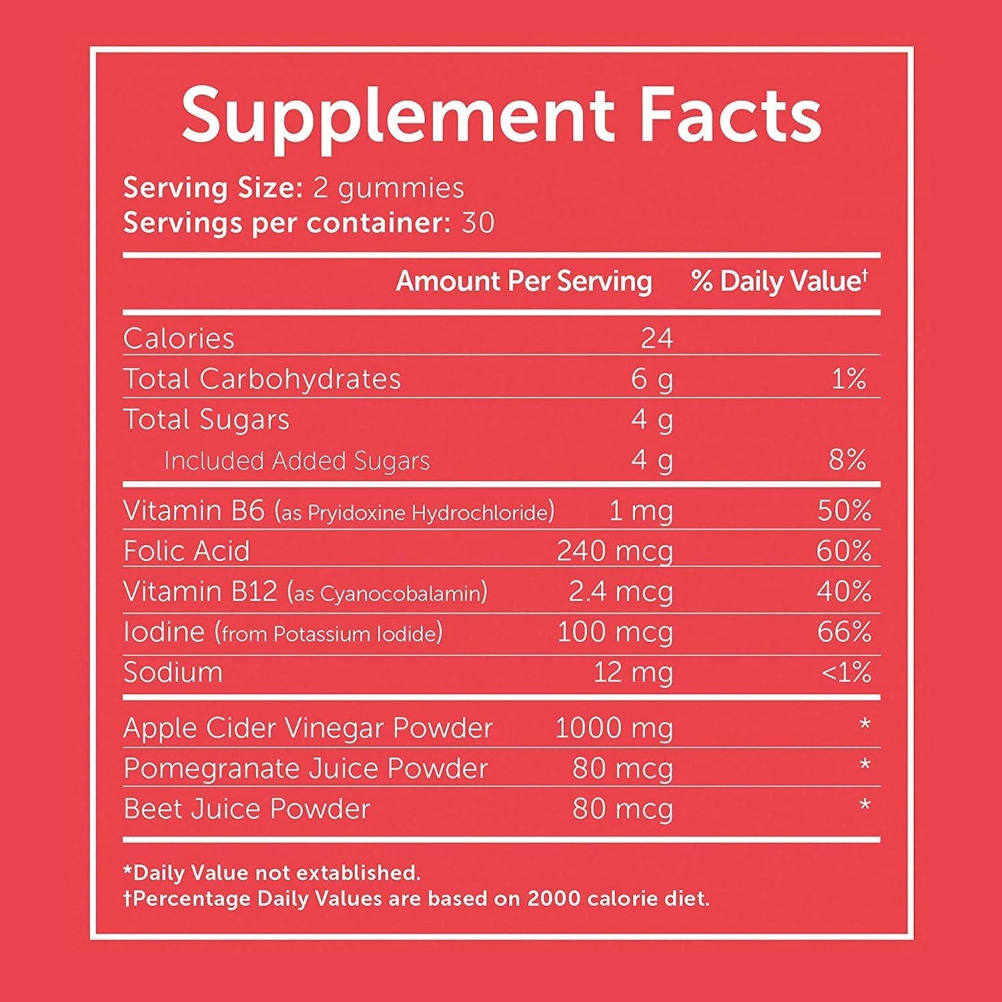 Apple Immunity Gummies - 1000mg - Enhanced with superfoods and Vita B6 and B12. Ideal for Gut Health and Digestive Support. All Natural.