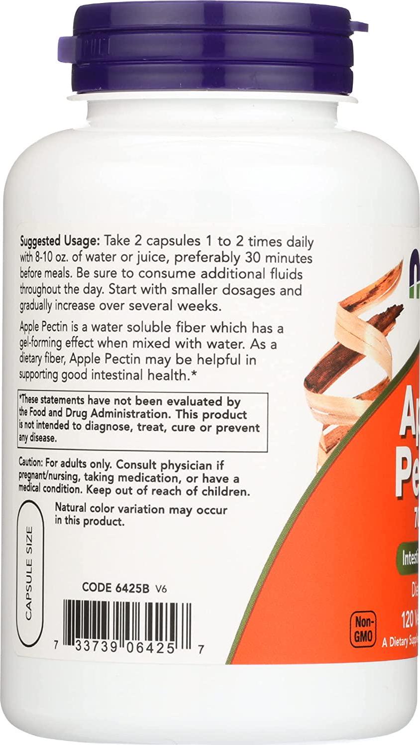 Apple Pectin, 700 mg, 120 Capsules - Now Foods - UK Seller
