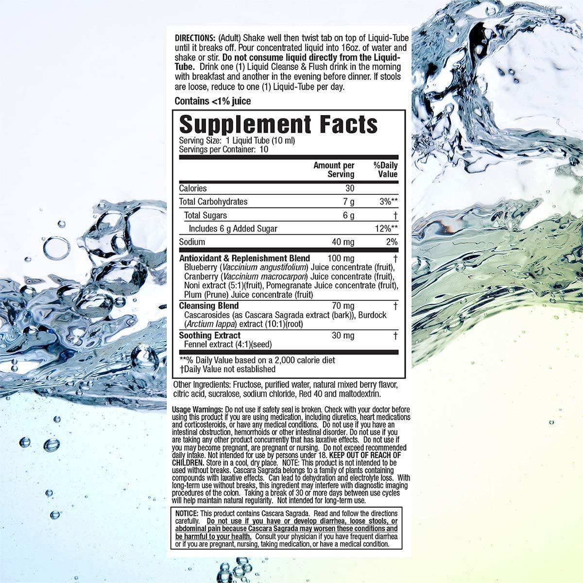 Applied Nutrition 5-Day Liquid Cleanse and Flush,10-Twist Tubes Box 3.3D fl oz Each (Pack of 2)