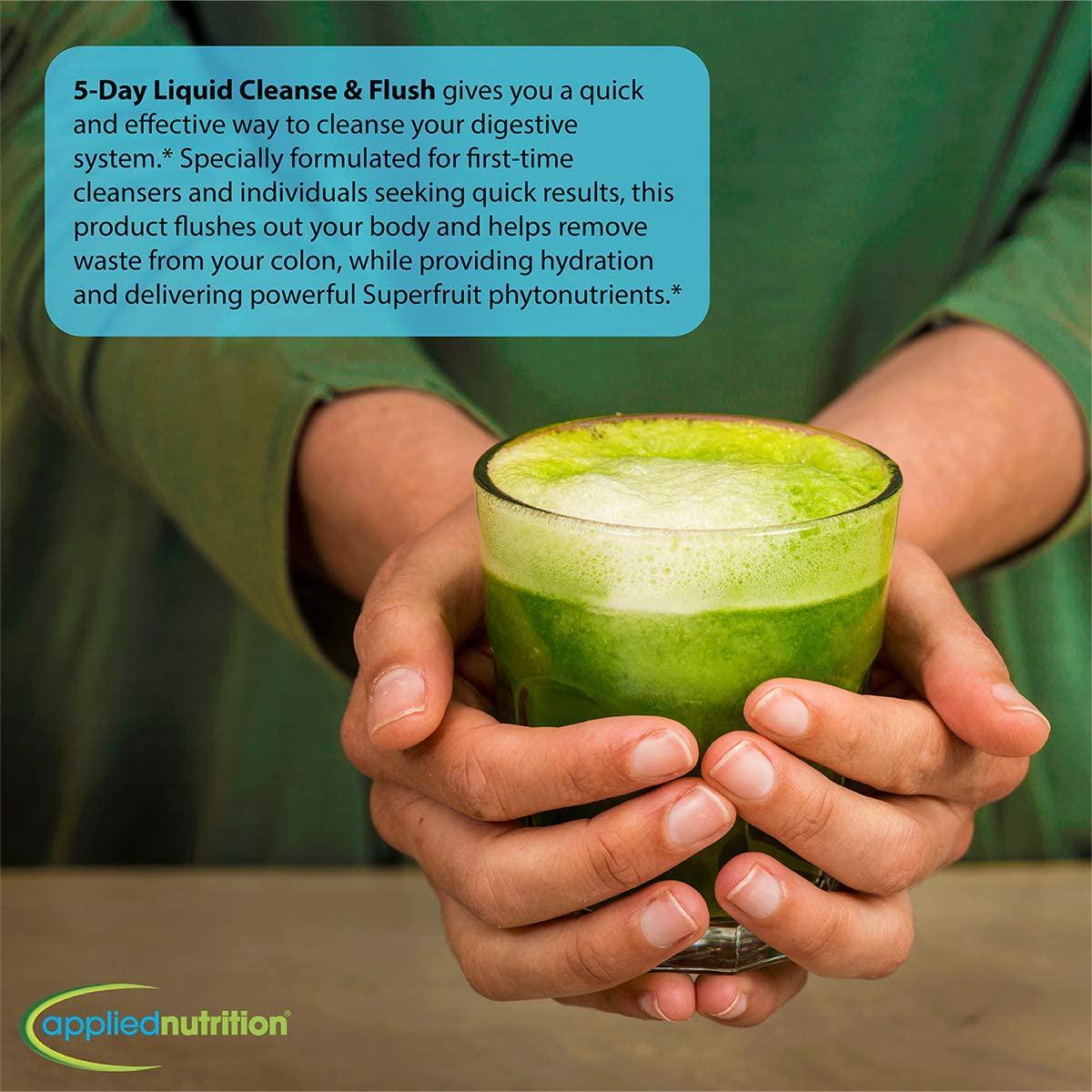 Applied Nutrition 5-Day Liquid Cleanse and Flush,10-Twist Tubes Box 3.3D fl oz Each (Pack of 2)