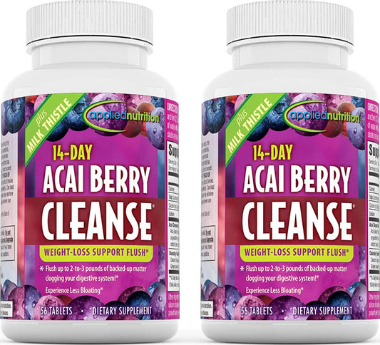 Applied Nutrition Acai Berry Cleanse 56 Count (Pack of 2)