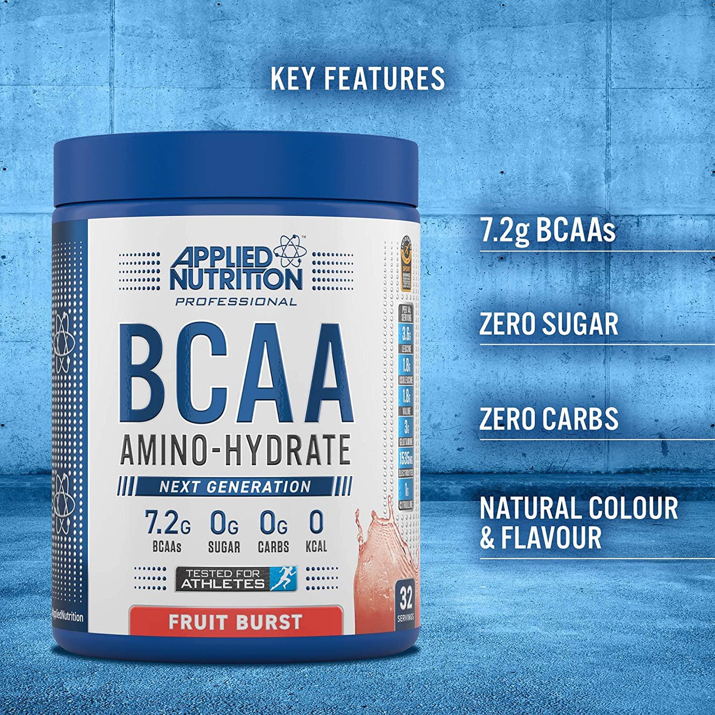 Applied Nutrition BCAA 450 g Orange Mango Amino-Hydrate Sports Supplement